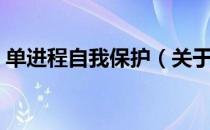 单进程自我保护（关于单进程自我保护简介）