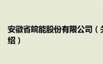 安徽省皖能股份有限公司（关于安徽省皖能股份有限公司介绍）