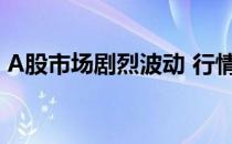 A股市场剧烈波动 行情主线聚焦“一高一低”