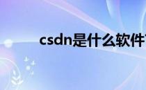 csdn是什么软件?（csdn是什么）