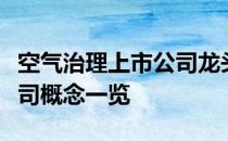 空气治理上市公司龙头有哪些空气治理上市公司概念一览