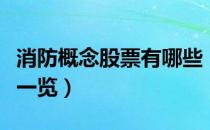 消防概念股票有哪些（相关消防概念股票龙头一览）