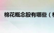 棉花概念股有哪些（棉花概念龙头股一览）