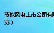 节能风电上市公司有哪些（节能风电概念股一览）
