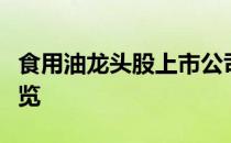 食用油龙头股上市公司有哪些食用油概念股一览