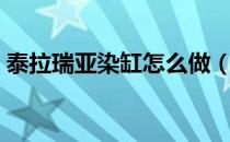 泰拉瑞亚染缸怎么做（泰拉瑞亚染缸怎么做）