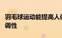 羽毛球运动能提高人体神经系统的灵敏性和协调性