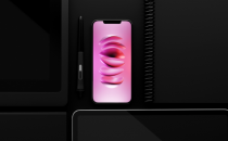 iPhone的3D渲染石头壁纸
