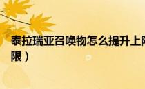 泰拉瑞亚召唤物怎么提升上限（泰拉瑞亚怎么提高召唤物上限）