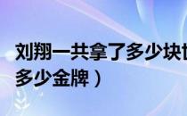 刘翔一共拿了多少块世界金牌（刘翔一共拿了多少金牌）