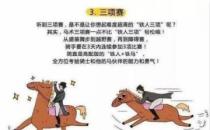 马术三项赛分为盛装舞步赛越野赛和障碍赛三部分