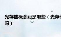 光存储概念股是哪些（光存储股票龙头一览你真的了解股票吗）