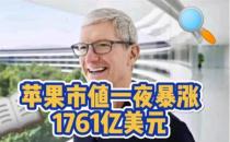 苹果市值一夜暴涨1761亿美元