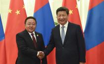 举行仪式欢迎蒙古国访华