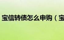 宝信转债怎么申购（宝信发债什么时候上市）