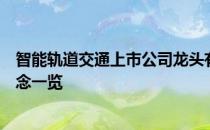 智能轨道交通上市公司龙头有哪些智能轨道交通上市公司概念一览