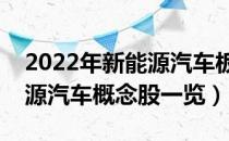 2022年新能源汽车板块龙头股有哪些（新能源汽车概念股一览）