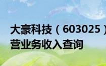 大豪科技（603025）主营业务：大豪科技主营业务收入查询