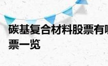 碳基复合材料股票有哪些碳基复合材料概念股票一览