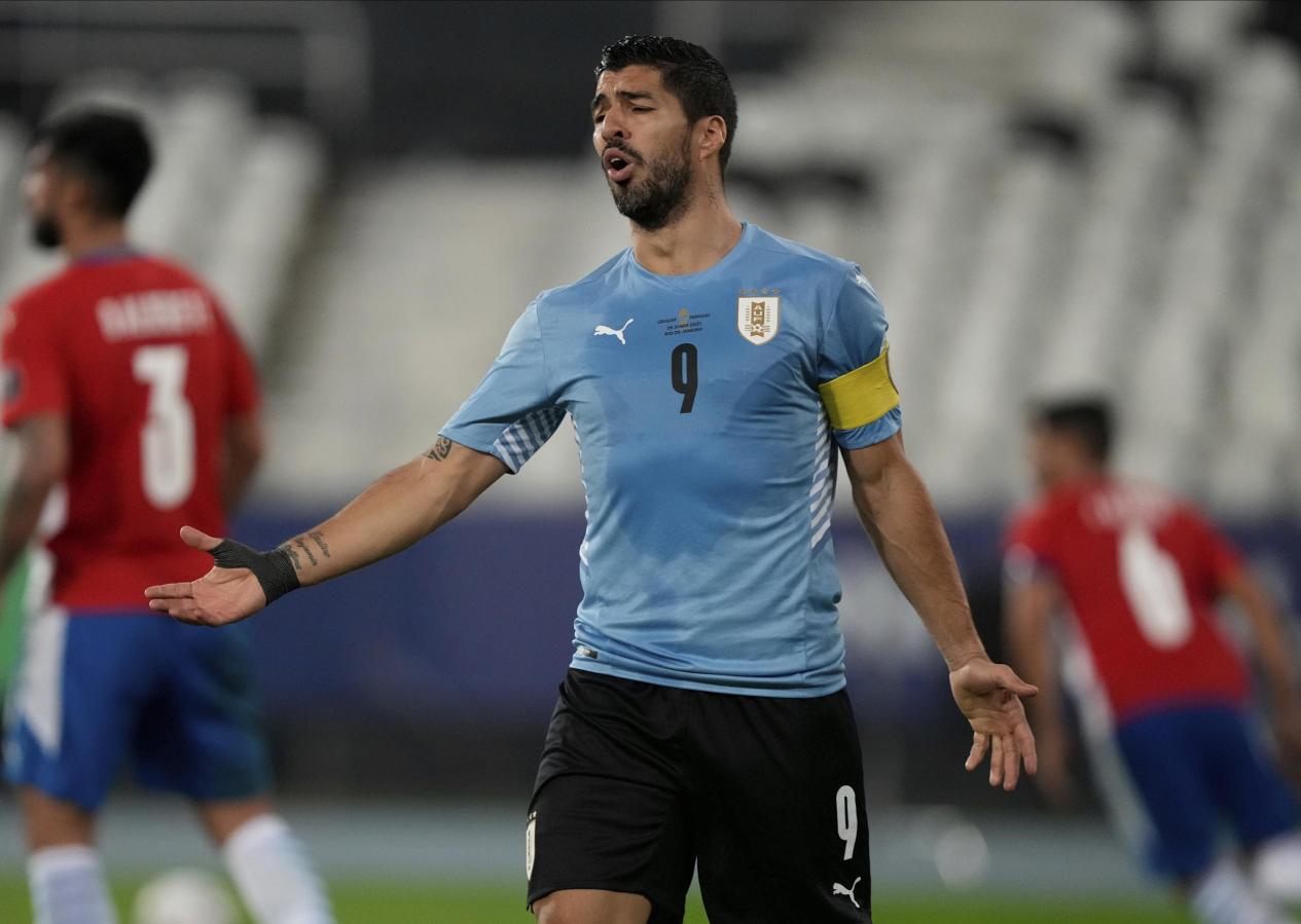 乌拉圭公布“中国杯”大名单：苏亚雷斯、卡瓦尼两大巨星领衔