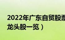 2022年广东自贸股票有那些（广东自贸概念龙头股一览）