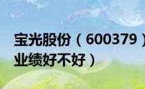 宝光股份（600379）业绩怎么样（宝光股份业绩好不好）