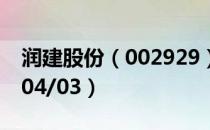 润建股份（002929）今日股价多少（2020/04/03）