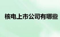 核电上市公司有哪些（核电概念股票介绍）