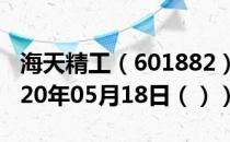 海天精工（601882）今日股票行情查询（2020年05月18日（））