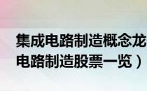 集成电路制造概念龙头有哪些（2022年集成电路制造股票一览）