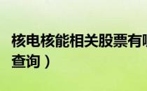 核电核能相关股票有哪些（核电核能股票股价查询）