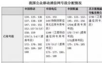中国电信号段有哪些