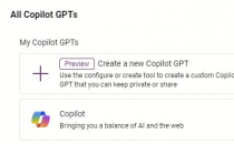 微软为Copilot Pro用户推出GPT自定义创建功能