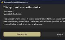 ​微软不满用户安装StartAllBack导致Win11无法升级